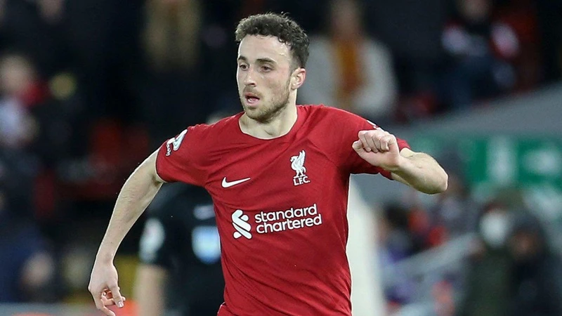 Diogo Jota vị trí tiền đạo cũng không thể tham dự trong trận đấu Liverpool vs Manchester City